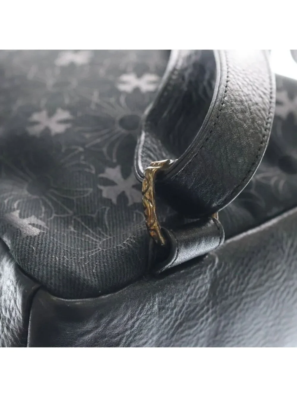 Chrome Hearts Grade Mini CH Plus Denim All Over Pattern Backpack